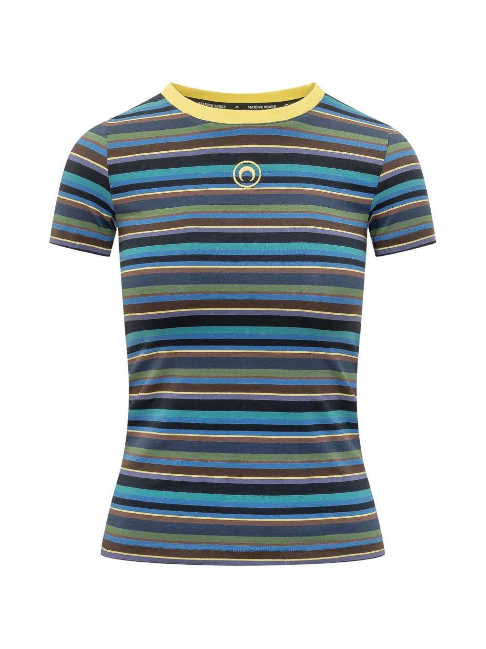 Marine Serre striped T-shirt - Blu