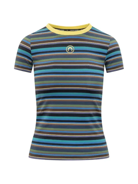 Marine Serre playera con motivo de rayas