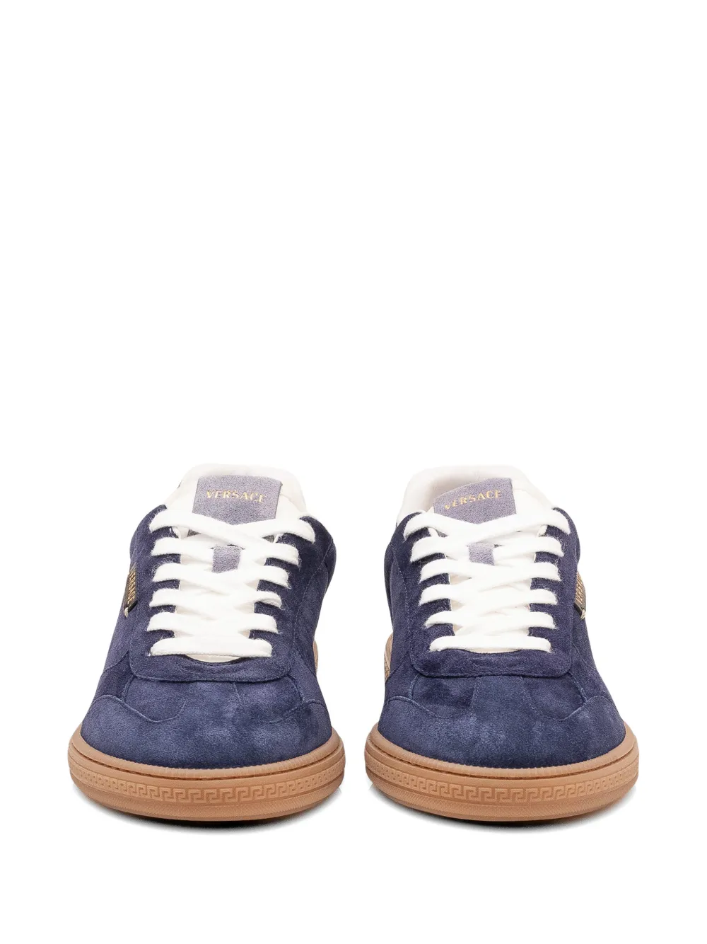 Versace Greca lace-up sneakers Blauw