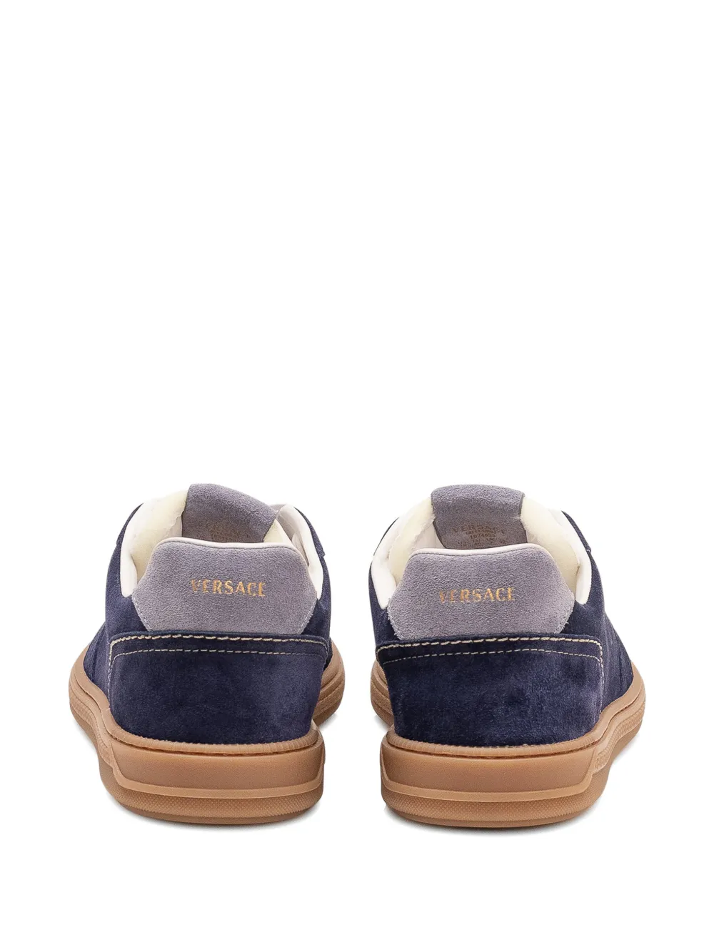 Versace Greca lace-up sneakers Blauw