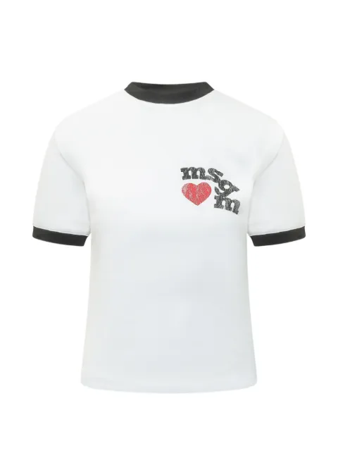 MSGM ringer detail T-shirt