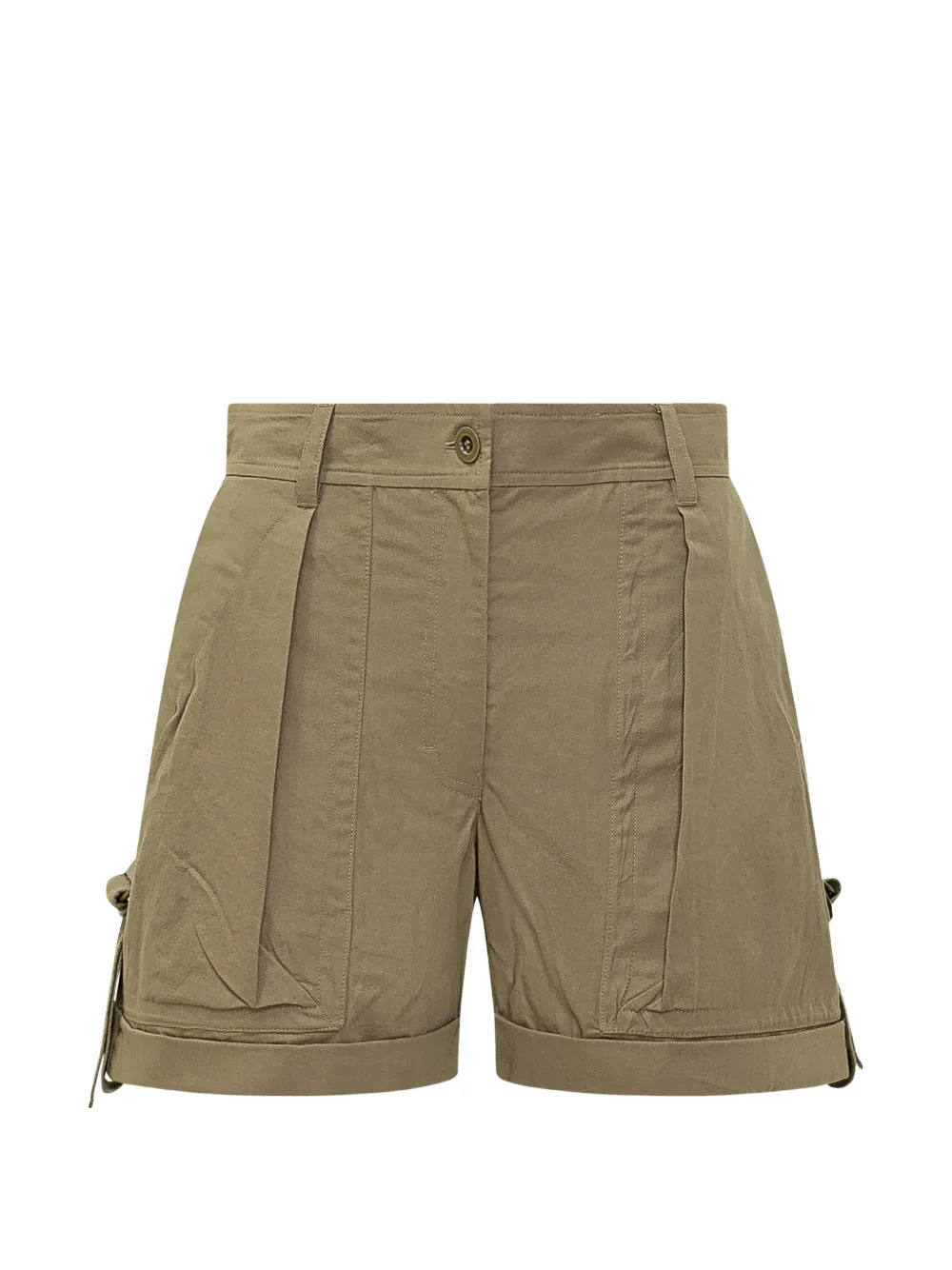 ISABEL MARANT drawstring cuffed shorts - Verde