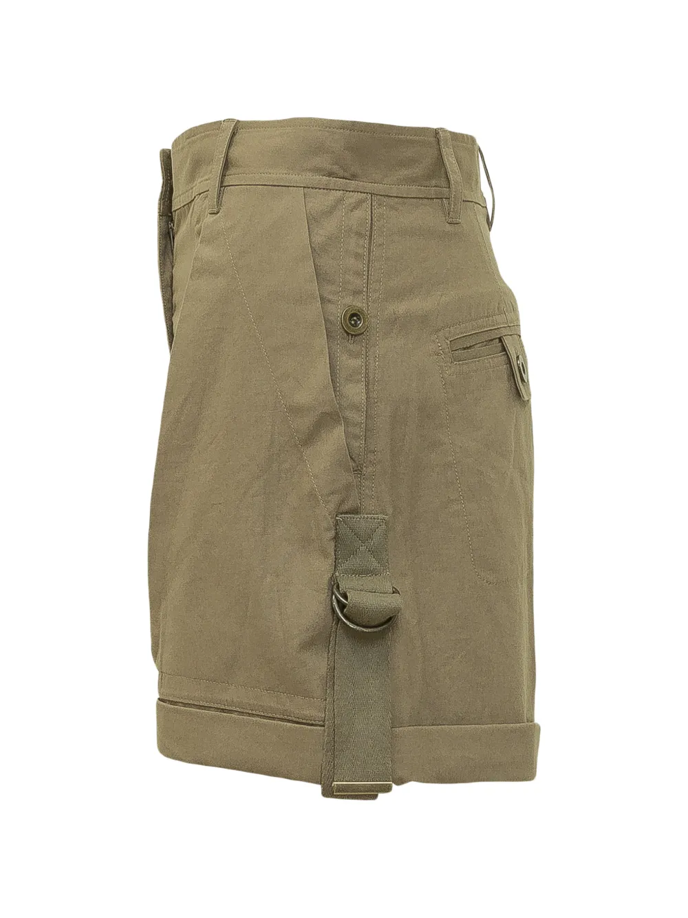 Isabel Marant Drawstring Cuffed Shorts - Green 