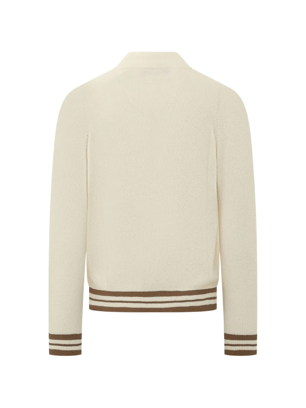 Filippo De Laurentiis Bomberjack met raglan mouwen en gestreepte afwerking Beige