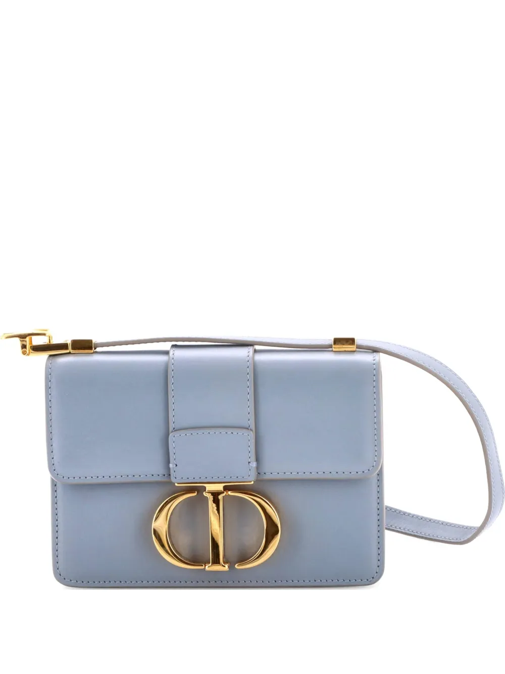 Christian Dior Pre-Owned 30 Montaigne Flap Bag Leather Micro shoulder bag - Blu