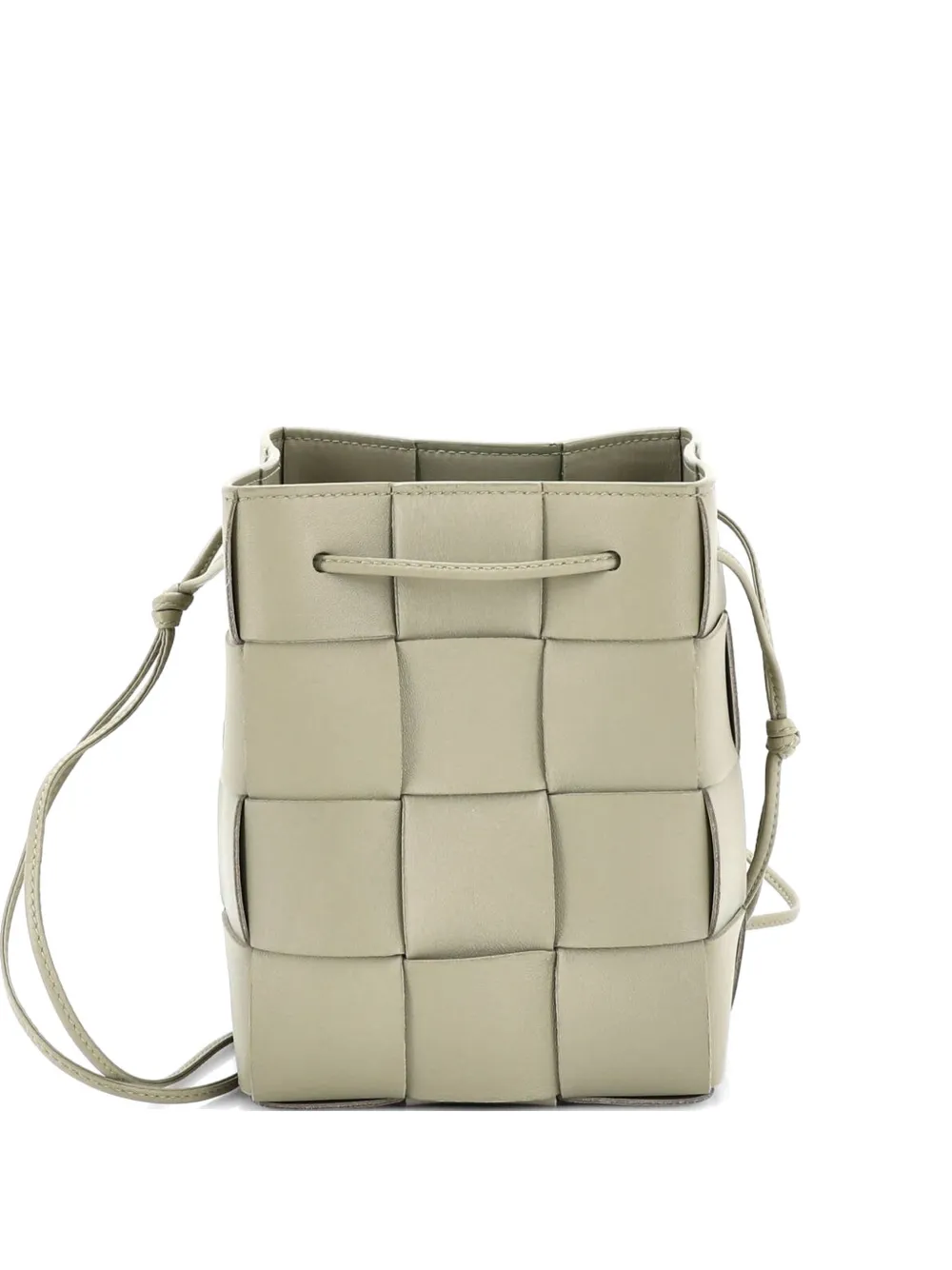 Bottega Veneta Pre-Owned Cassette Maxi Intrecciato Leather Small bucket bag - Green