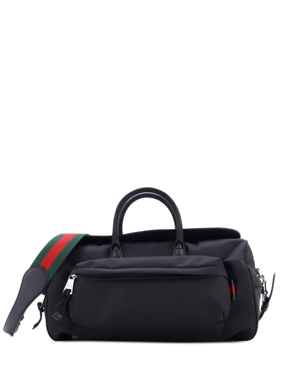 Gucci Pre-Owned Convertible Front Pocket Duffle Bag Nylon Medium travel bag - Nero
