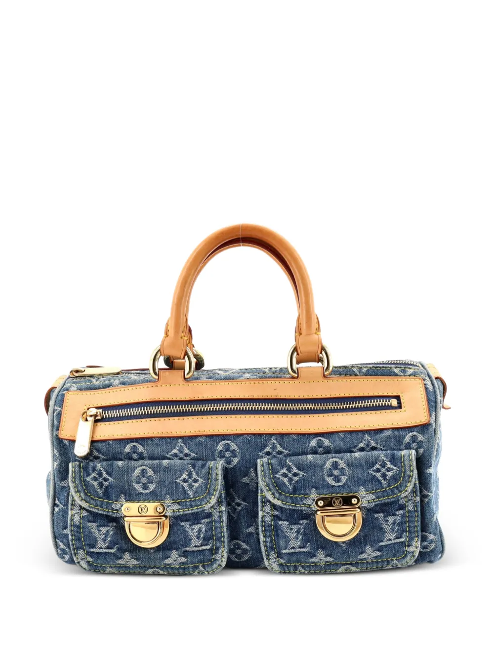 Louis Vuitton Pre-Owned Neo Speedy Bag Denim handbag - Blu