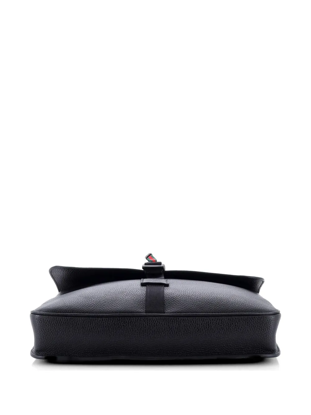Web Buckle Wristlet Briefcase Leather Business Bag