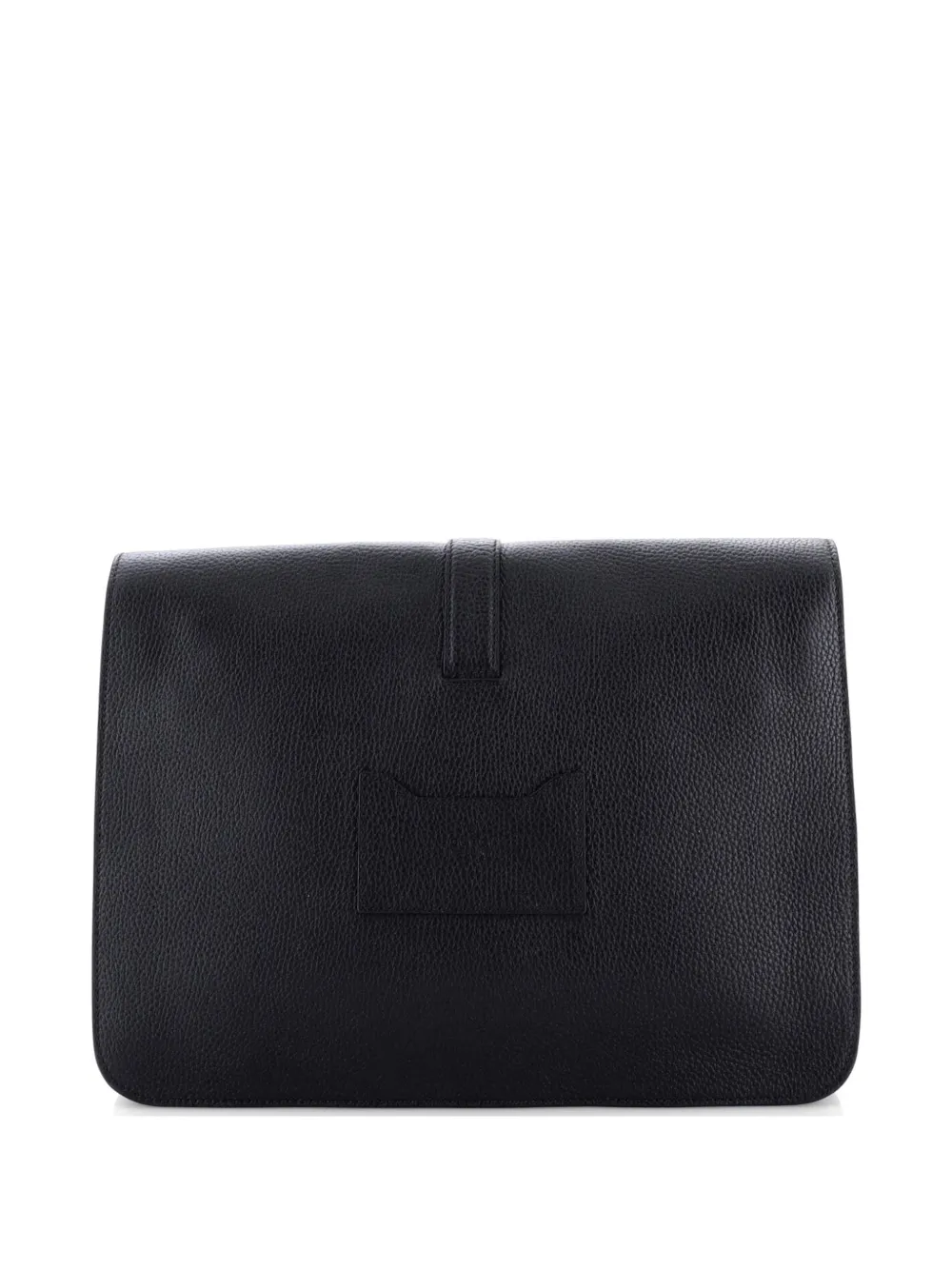 Web Buckle Wristlet Briefcase Leather Business Bag