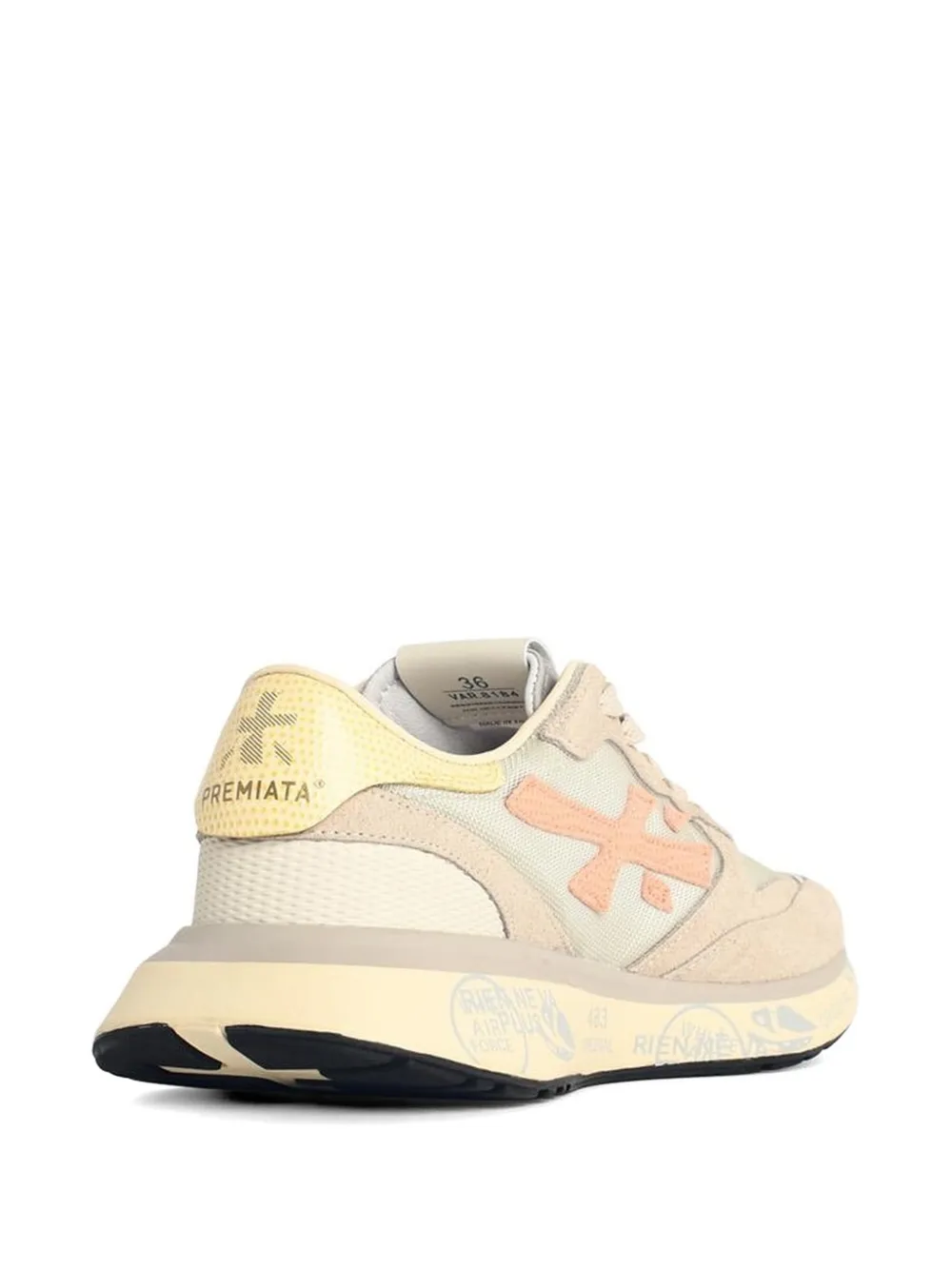 Premiata Lauryn 8184 sneakers met suède vlakken Beige