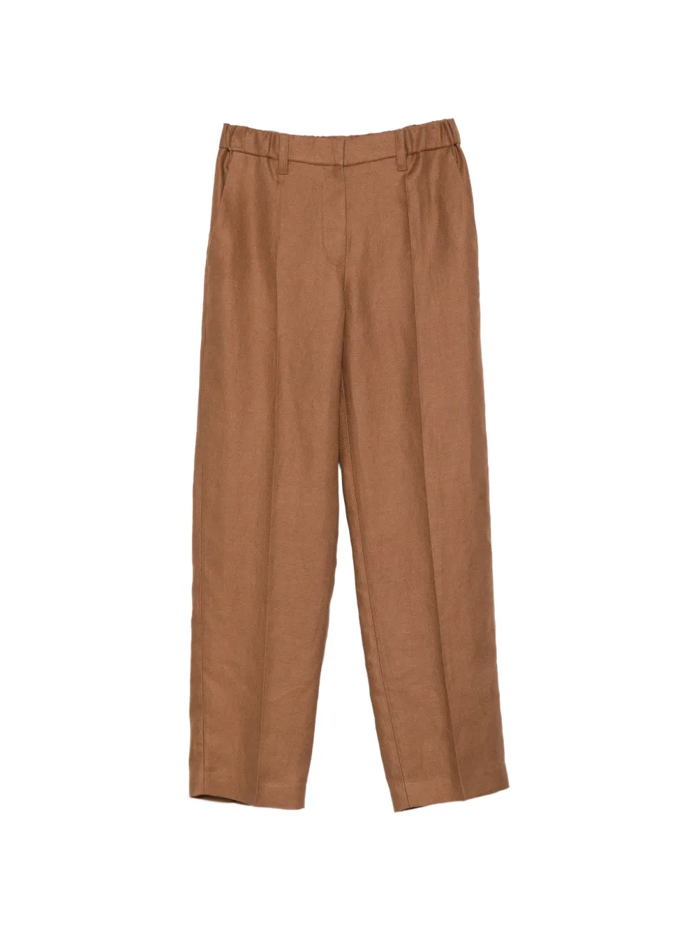 Brunello Cucinelli elasticated-waist trousers - Marrone