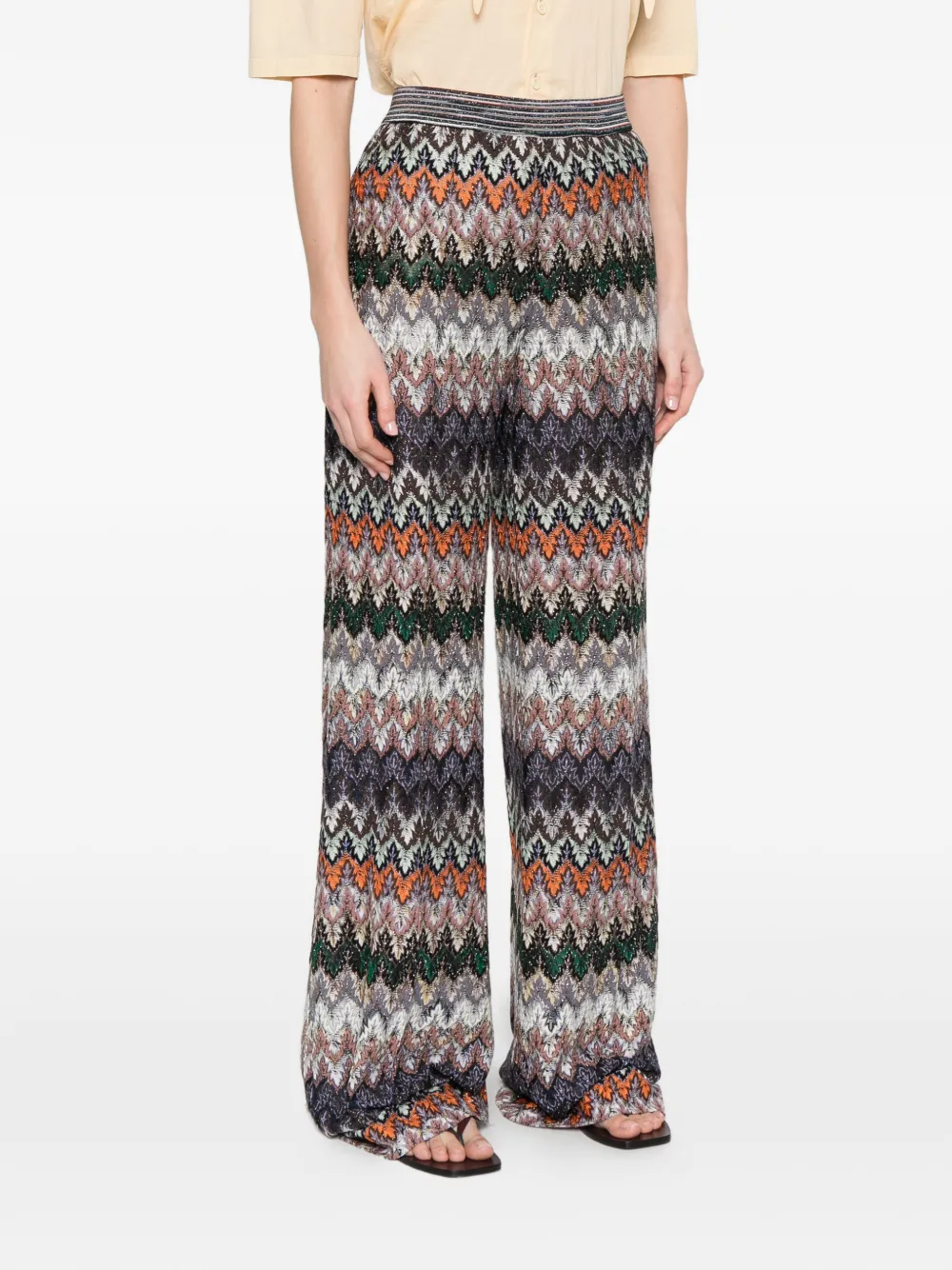  Missoni Elasticated-waistband Trousers - Green 