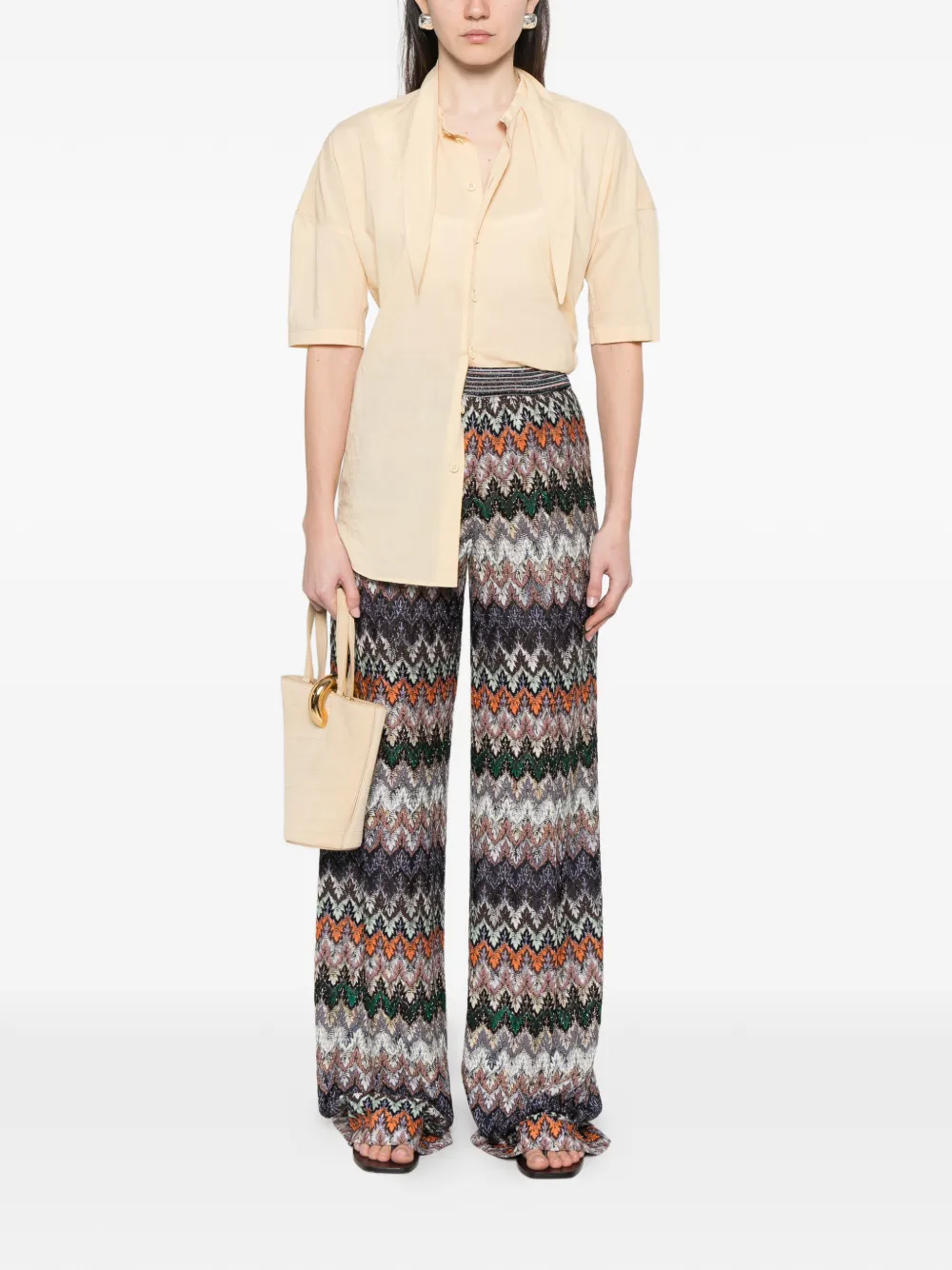  Missoni Elasticated-waistband Trousers - Green 