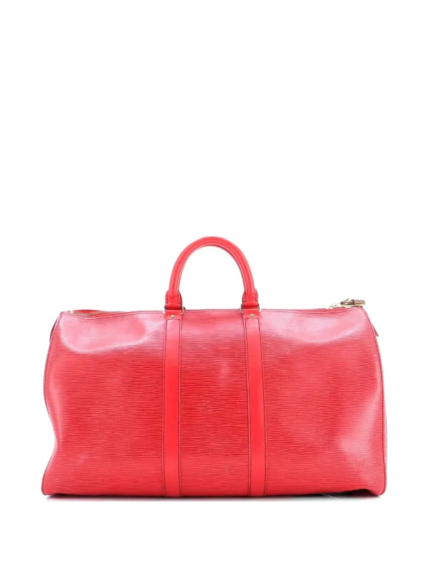 Louis Vuitton エピレザー キーポル45ボストンバッグ Louis Vuitton Pre-Owned キーポル エピレザー 45 ボストンバッグ