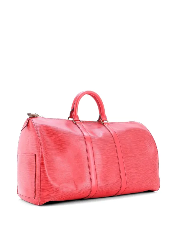 Louis Vuitton エピレザー キーポル45ボストンバッグ Louis Vuitton Pre-Owned キーポル エピレザー 45 ボストンバッグ