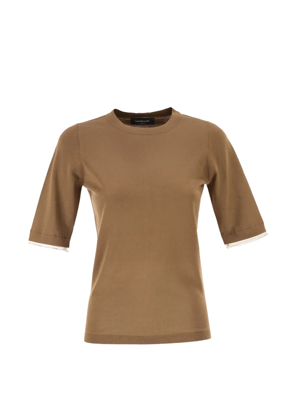 Fabiana Filippi short-sleeve crew-neck T-shirt - Marrone