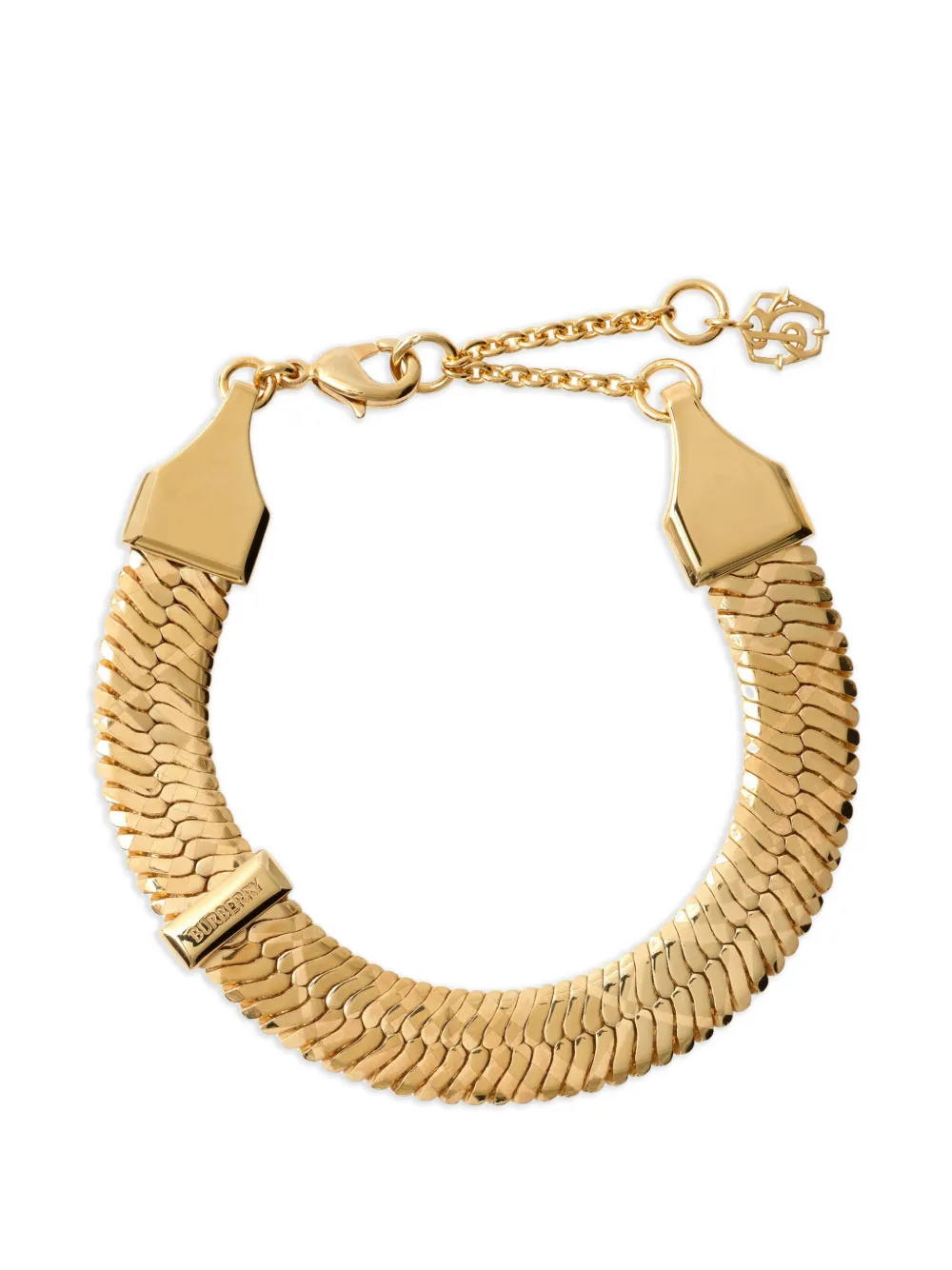 Burberry engraved Check bracelet - Oro