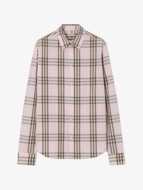 Burberry check-pattern cotton shirt