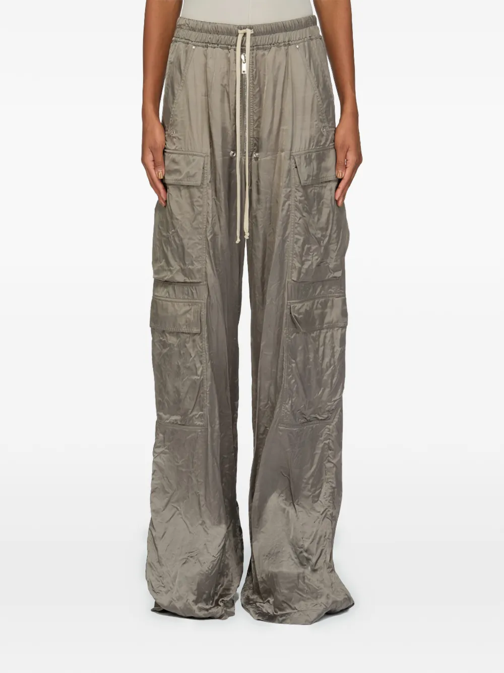 Rick Owens - Broek met trekkoordsluiting en cargo zak - dames - Stof