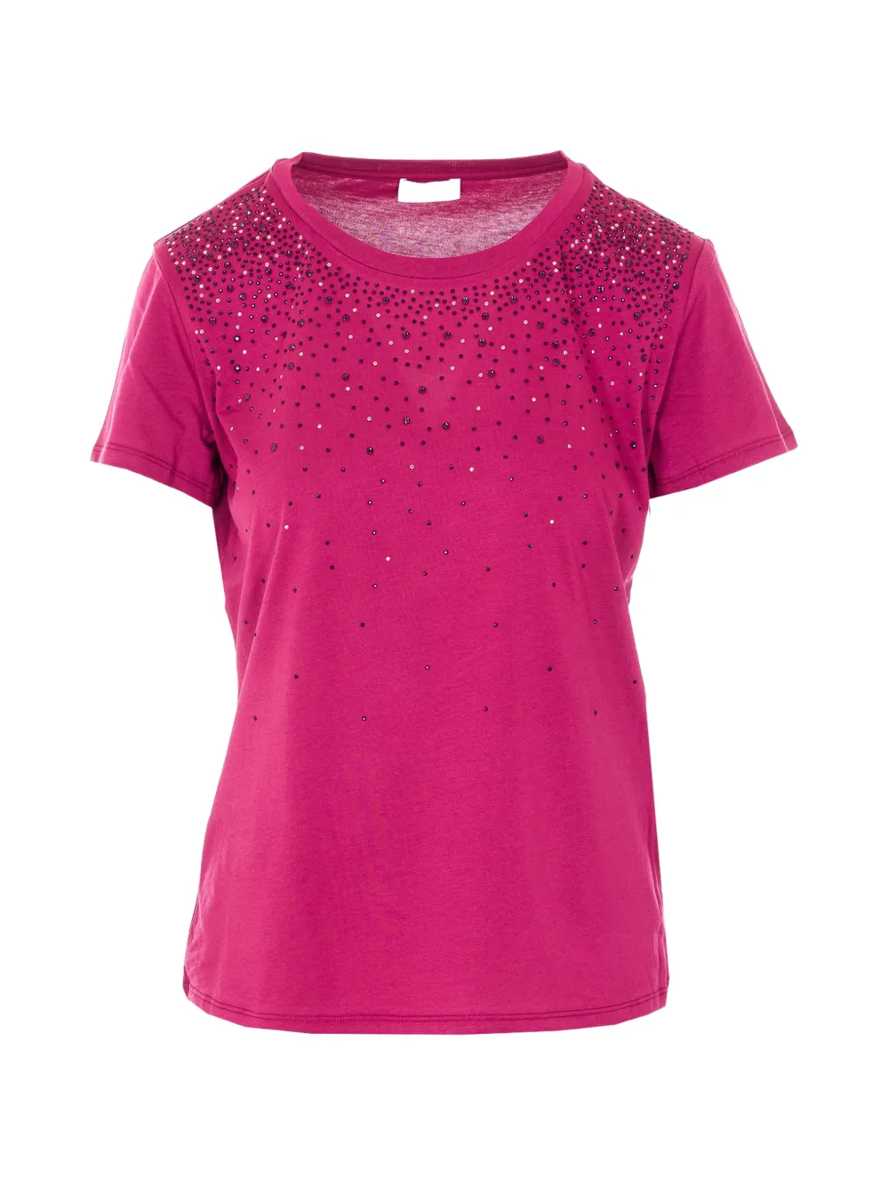LIU JO strass crewneck T-shirt - Rosa