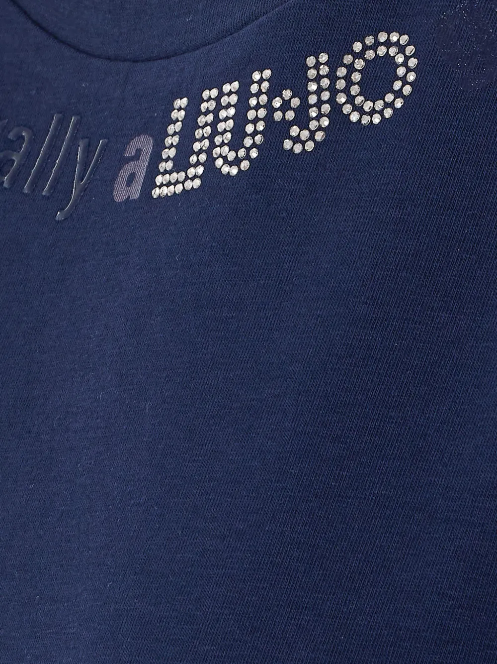  Liu Jo Strass Logo T-shirt - Blue 