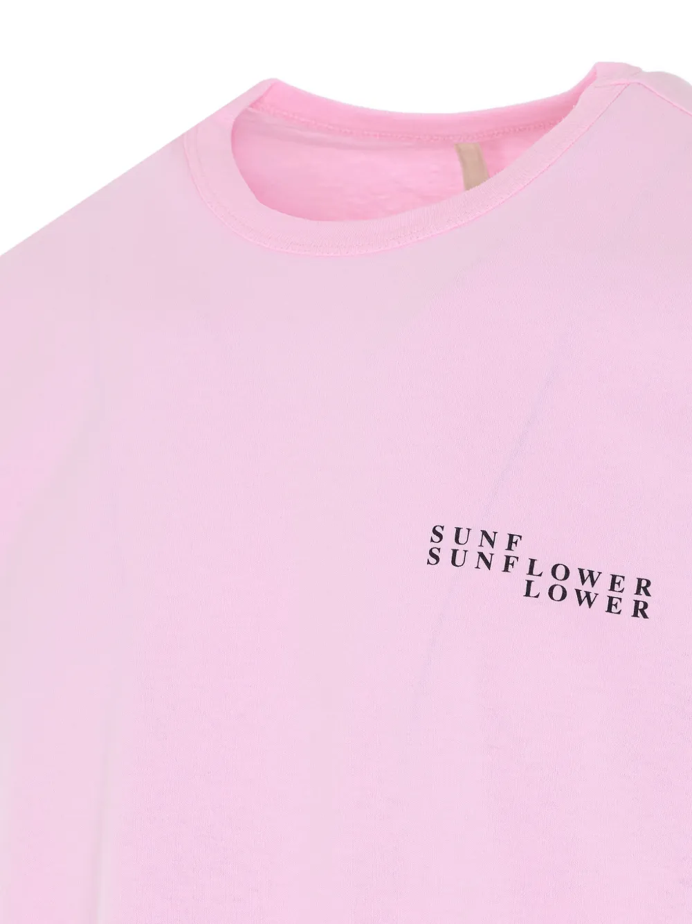 Sunflower T-shirt met ronde hals en logo Roze