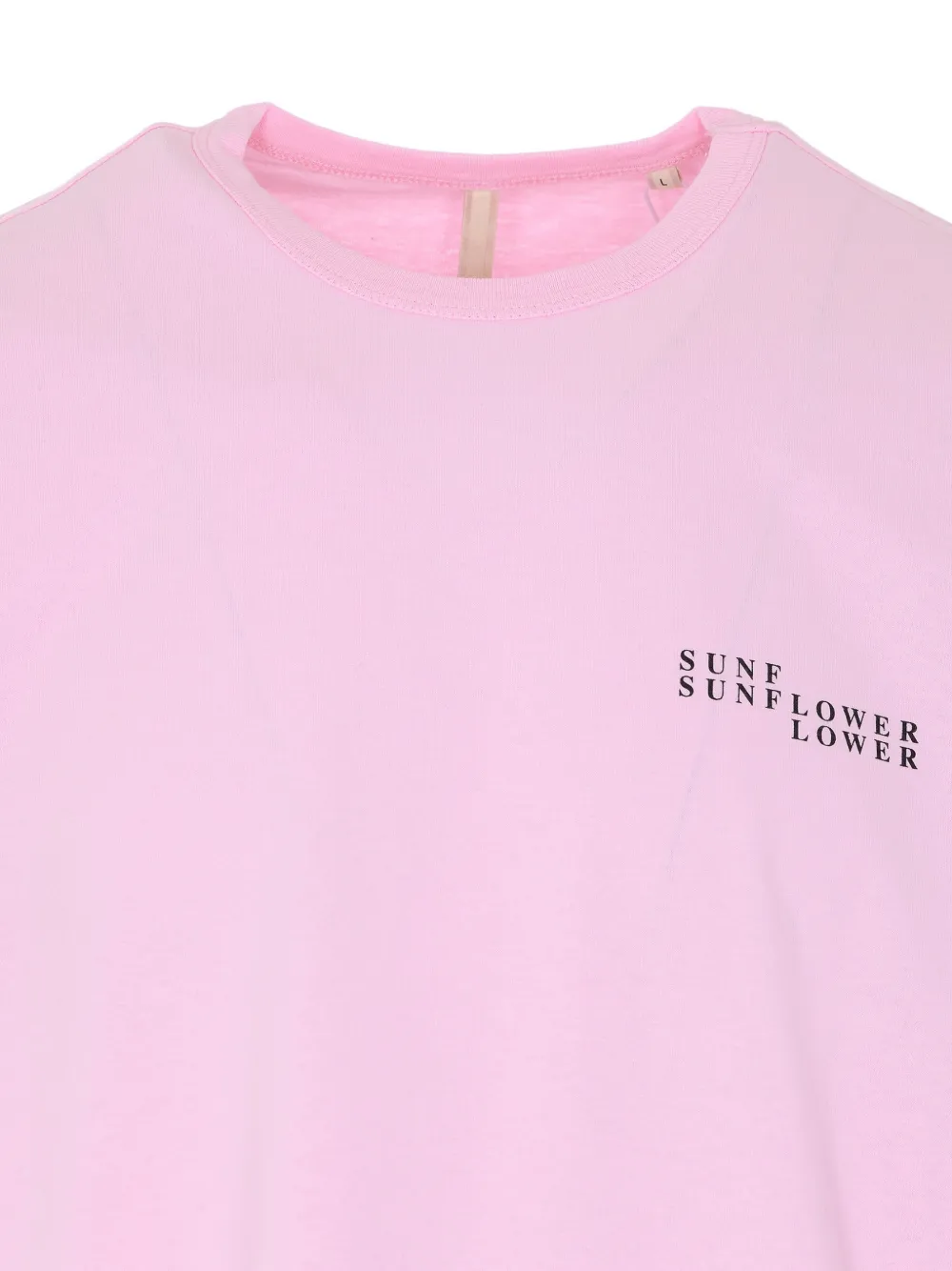 Sunflower T-shirt met ronde hals en logo Roze