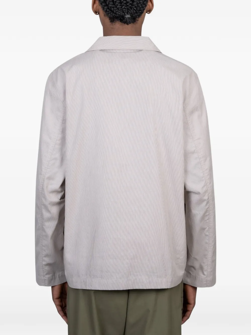 Universal Works Franck Buttoned Cotton Jacket - Neutrals 