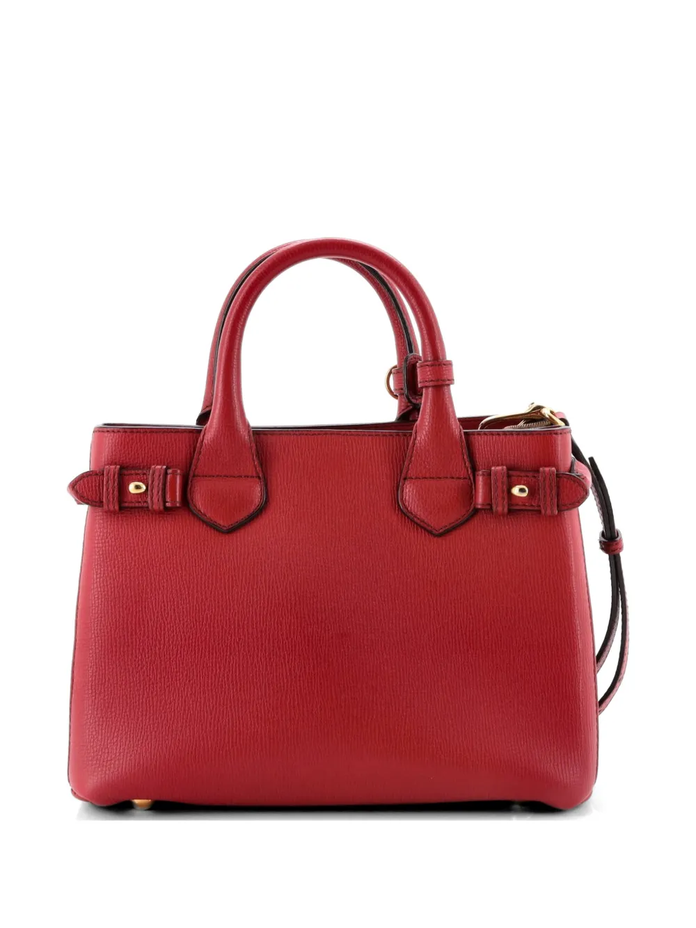 Banner Leather And House Check Canvas Small Tote Bag