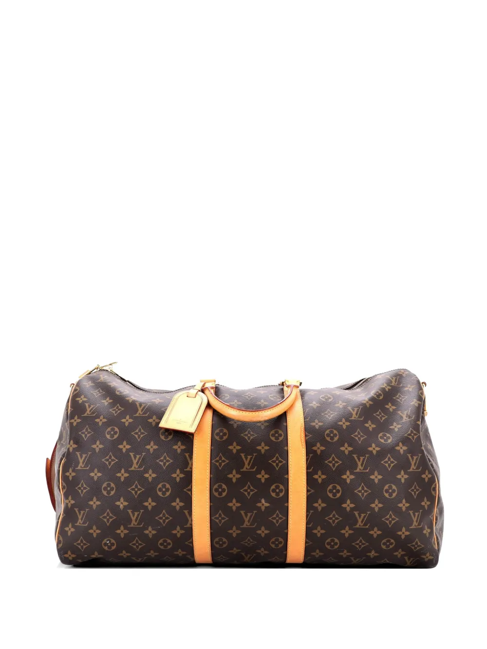 Louis Vuitton Pre-Owned Keepall Bandouliere Bag Monogram Canvas 55 travel bag - Marrone