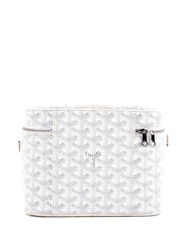Goyard Pre-Owned Muse Vanity Case Coated Canvas Pouch | White