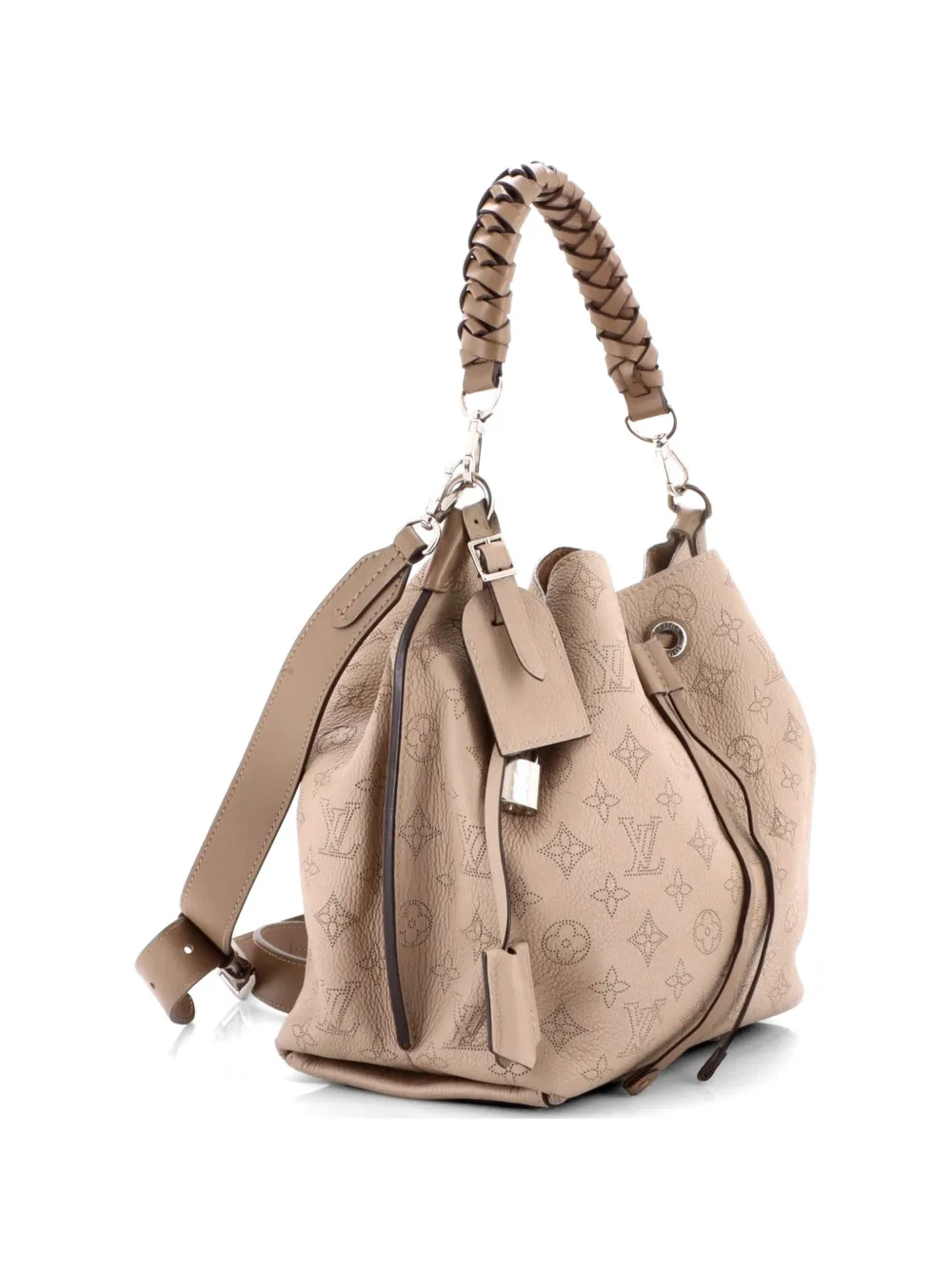 Louis Vuitton Pre-Owned Muria Mahina Leather bucket bag - Toni neutri