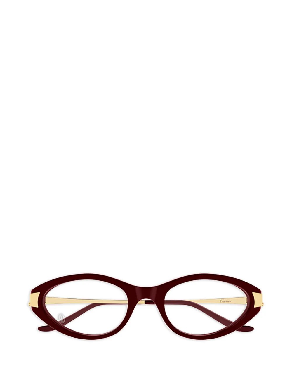 Cartier Eyewear oval-frame glasses - Rosso