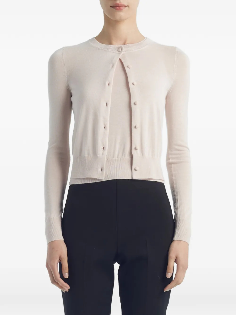  Adam Lippes Button Cardigan - Pink 