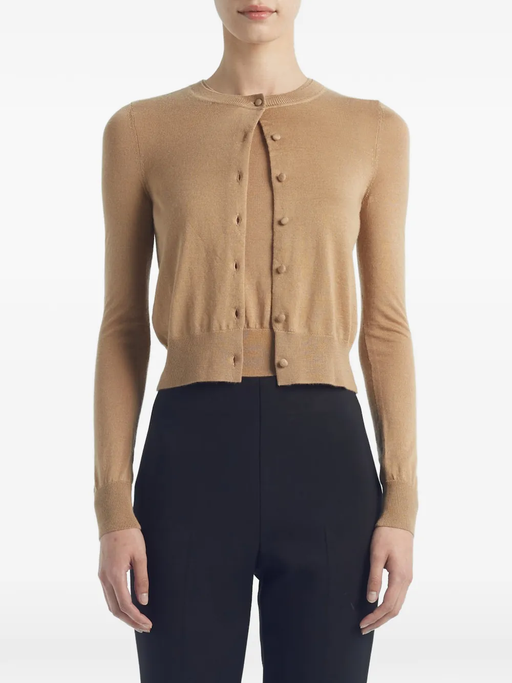  Adam Lippes Buttoned Cardigan - Brown 