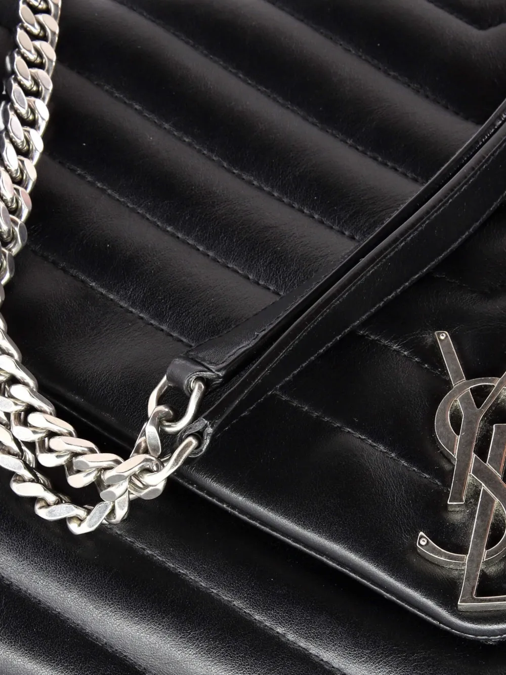 Loulou Matelasse Chevron Leather Large Shoulder Bag