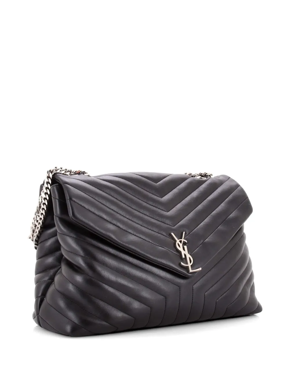 Loulou Matelasse Chevron Leather Large Shoulder Bag