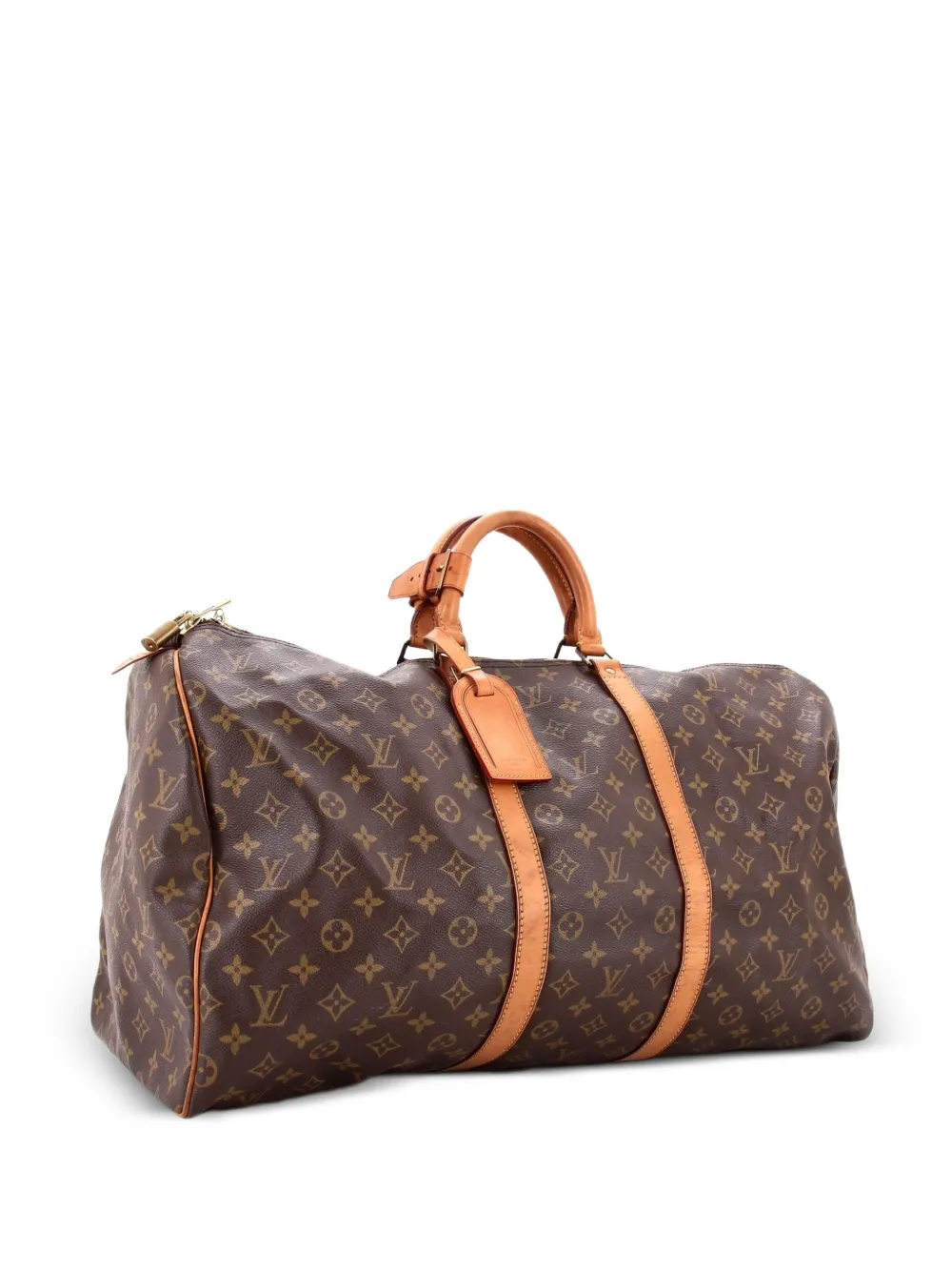 Louis Vuitton Pre-Owned Keepall Bag Monogram Canvas 55 travel bag - Marrone