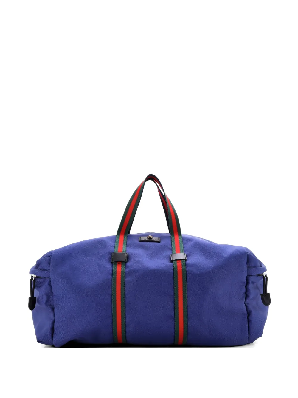 Gucci Pre-Owned Animalier Web Duffle Bag Techno Canvas Large travel bag - Blu