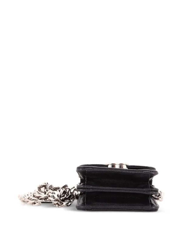 シャネル　エナメル　クラッチバッグ CHANEL Pre-Owned ココ エナメルストラップ ウィズ チェーン
