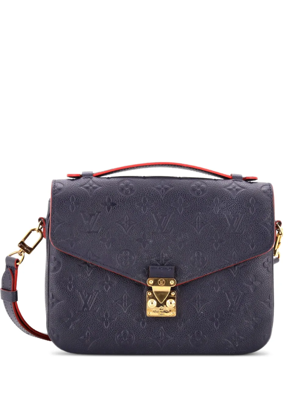 Louis Vuitton Pre-Owned Pochette Metis Monogram Empreinte Leather East West crossbody bag - Blu
