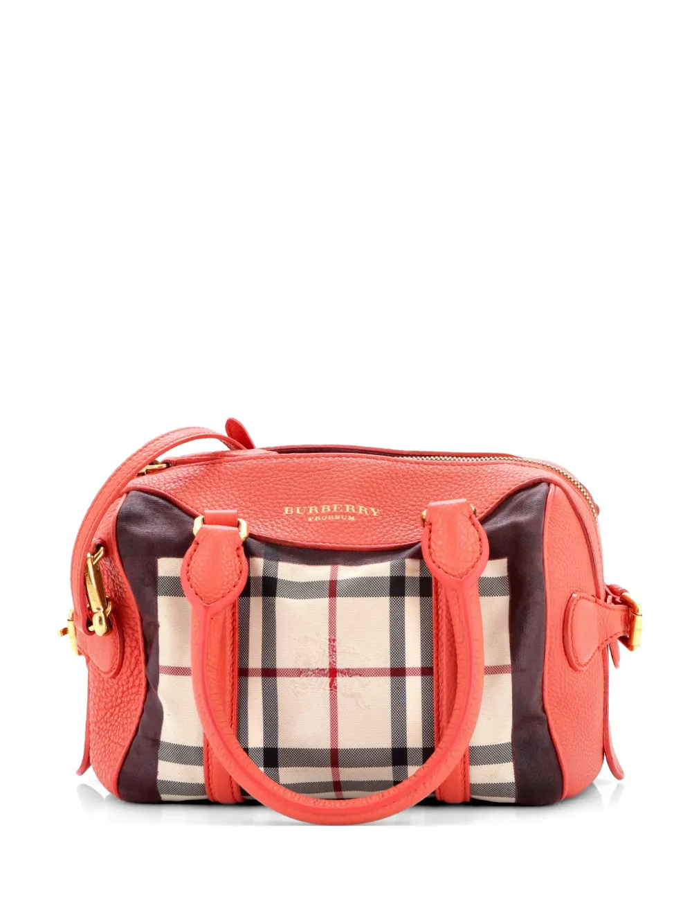 Burberry Pre-Owned Alchester Convertible Satchel House Check Canvas Small handbag - Brown