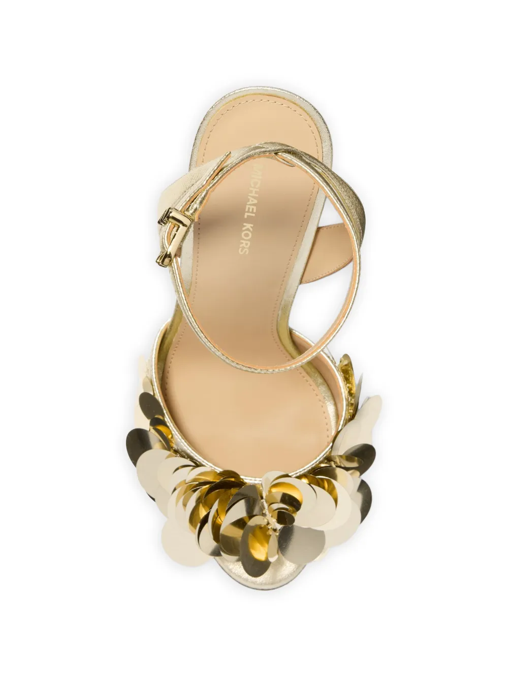 Michael Kors Loretta sandalen met pailletten Goud