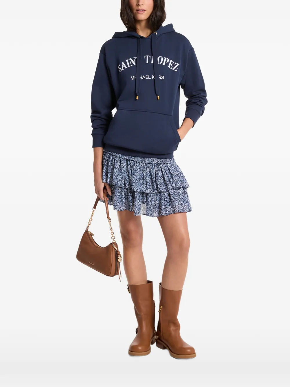 Michael Kors hooded classic hoodie - Blue