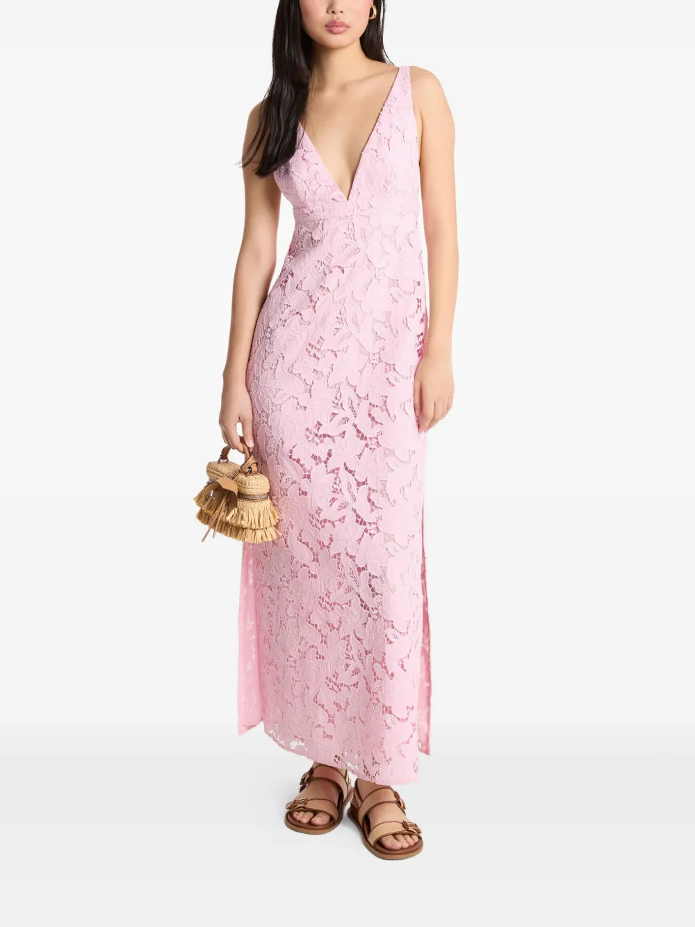 Michael Kors corded-lace maxi dress - Rosa