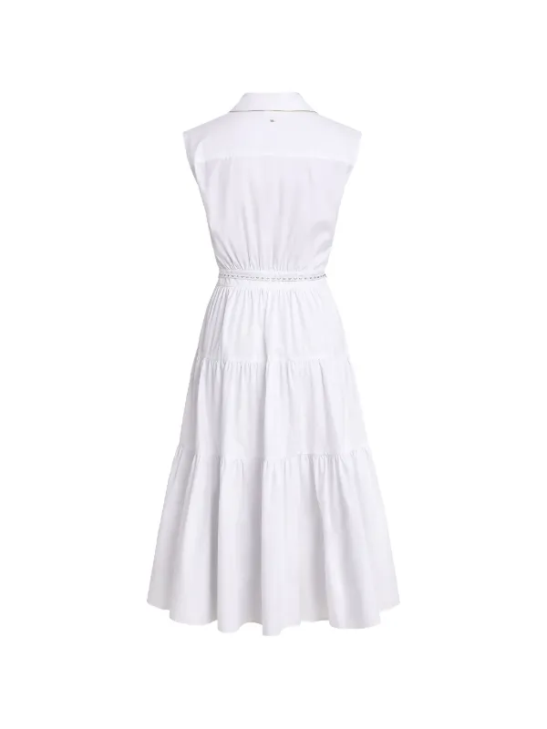 michael kors midi shirt dress Michael Kors Poplin Midi Shirt Dress