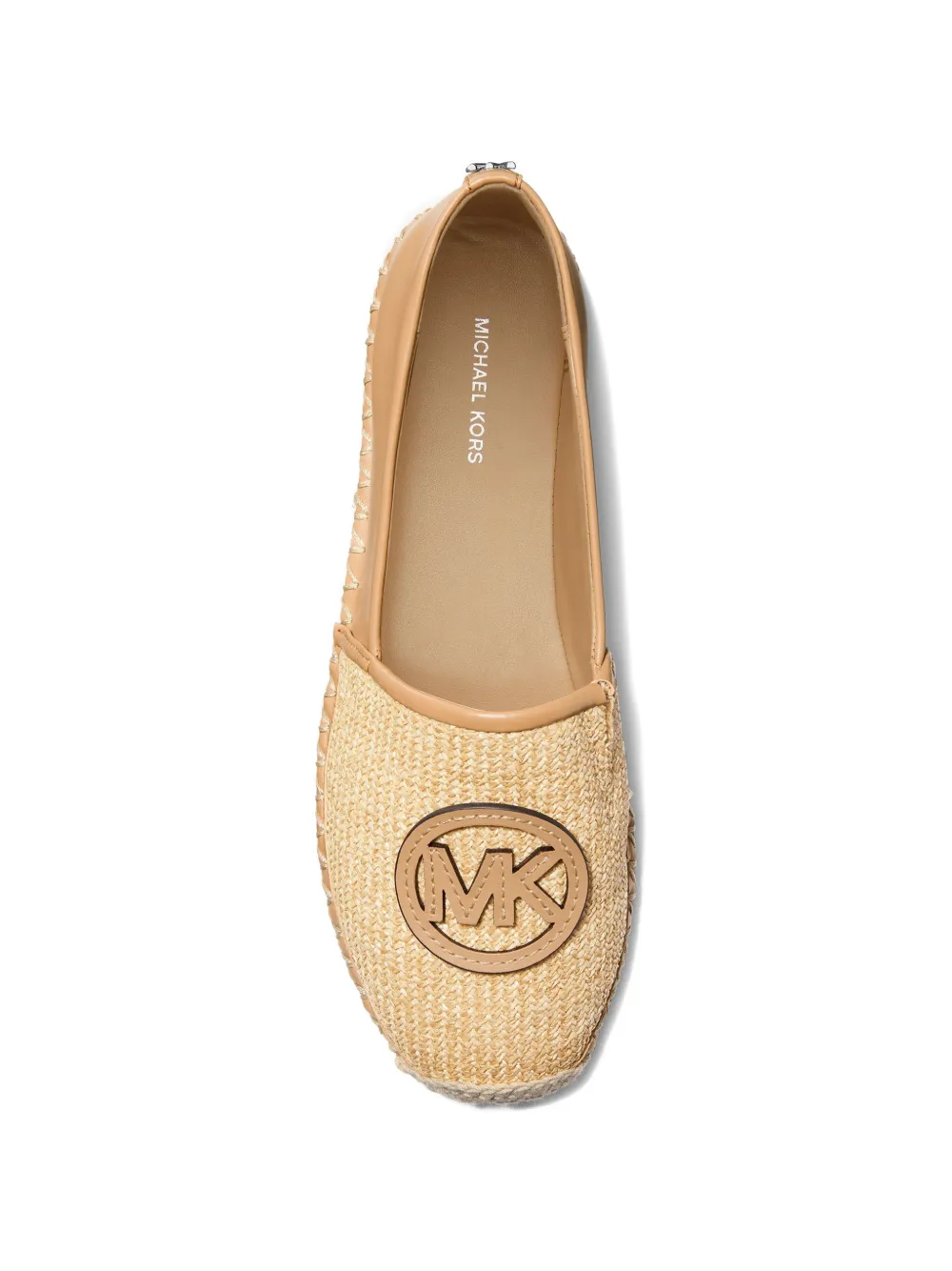 Michael Kors Kenzie espadrilles met logoplakkaat Beige