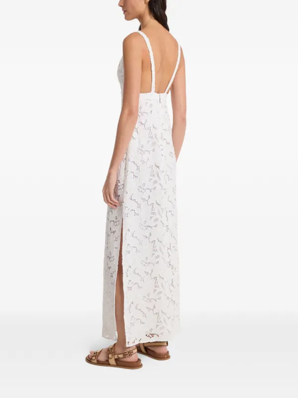 michael kors white lace dress Michael Kors corded-lace Maxi Dress | White