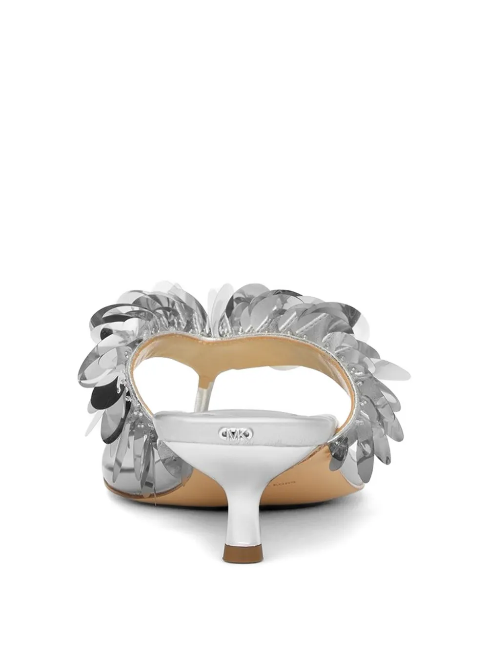 Michael Kors Loretta sandalen met pailletten Zilver